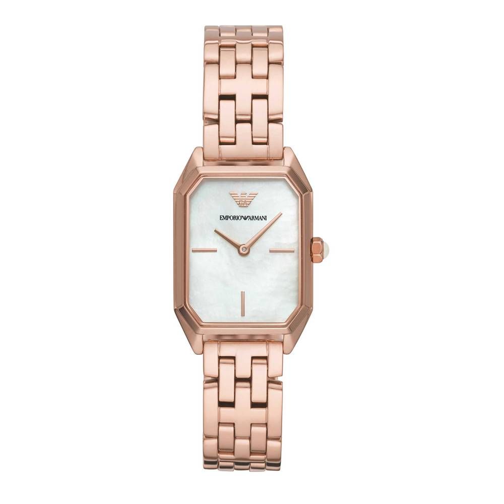Armani Rosegouden roestvrijstalen horloge