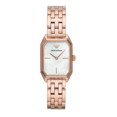 Armani Rosegouden roestvrijstalen horloge