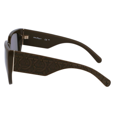 Lunettes de soleil vertes bio-injectées Ferragamo