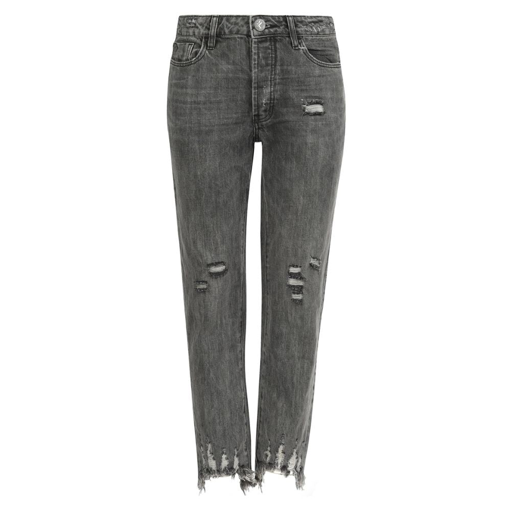 Jean femme en coton gris One Teaspoon