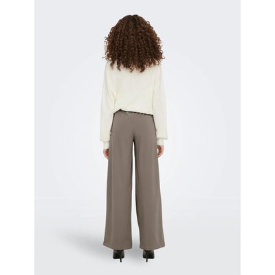 Jacqueline De Yong Grijze Polyester Broek