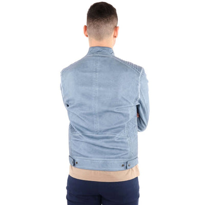 Oui, veste pour homme en polyéthylène bleu Zee.