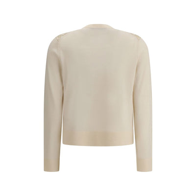 Tory Burch Zijden en wollen vest met logo's