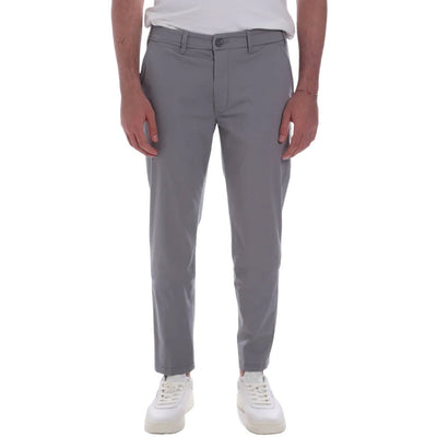 Ja Zee Grijze Katoenen Jeans &amp; Broek
