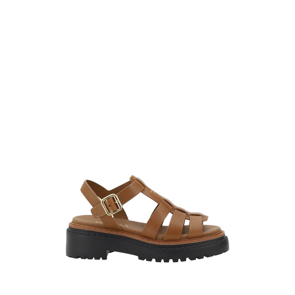 Prada sandalen met een profielzool
