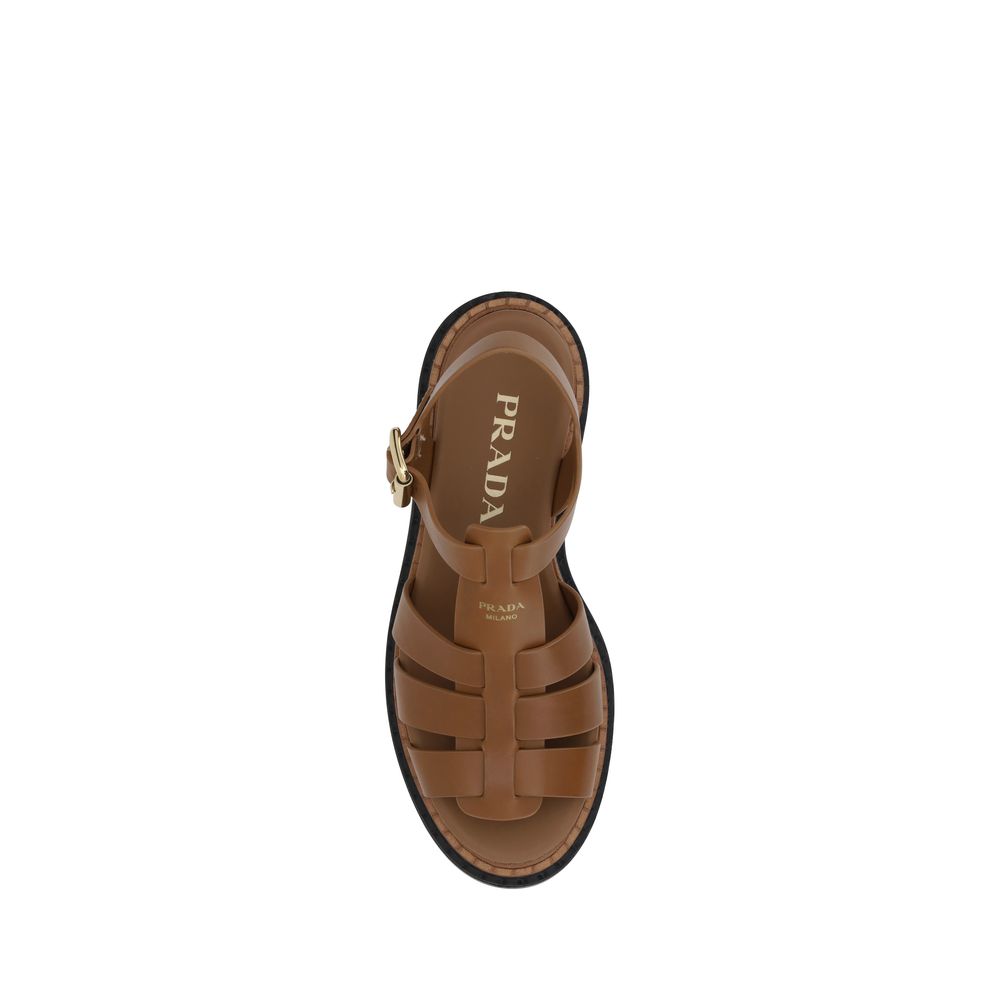 Prada sandalen met een profielzool