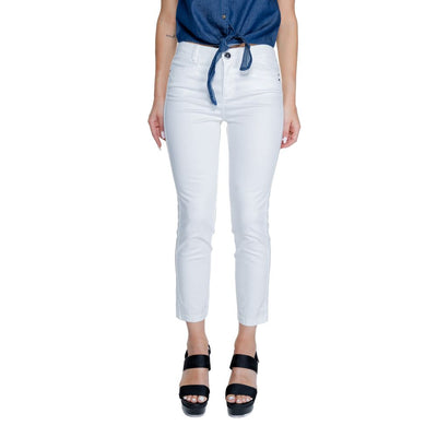Pantalon en coton blanc Street One