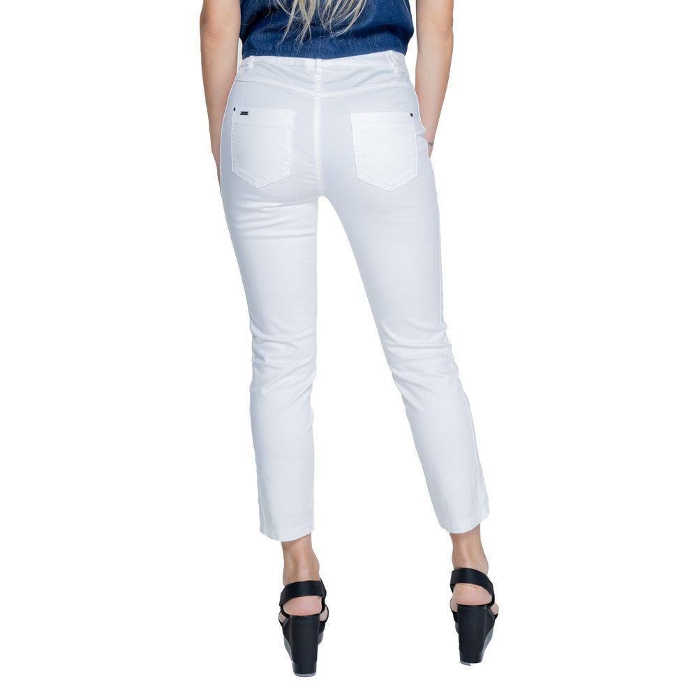 Pantalon en coton blanc Street One