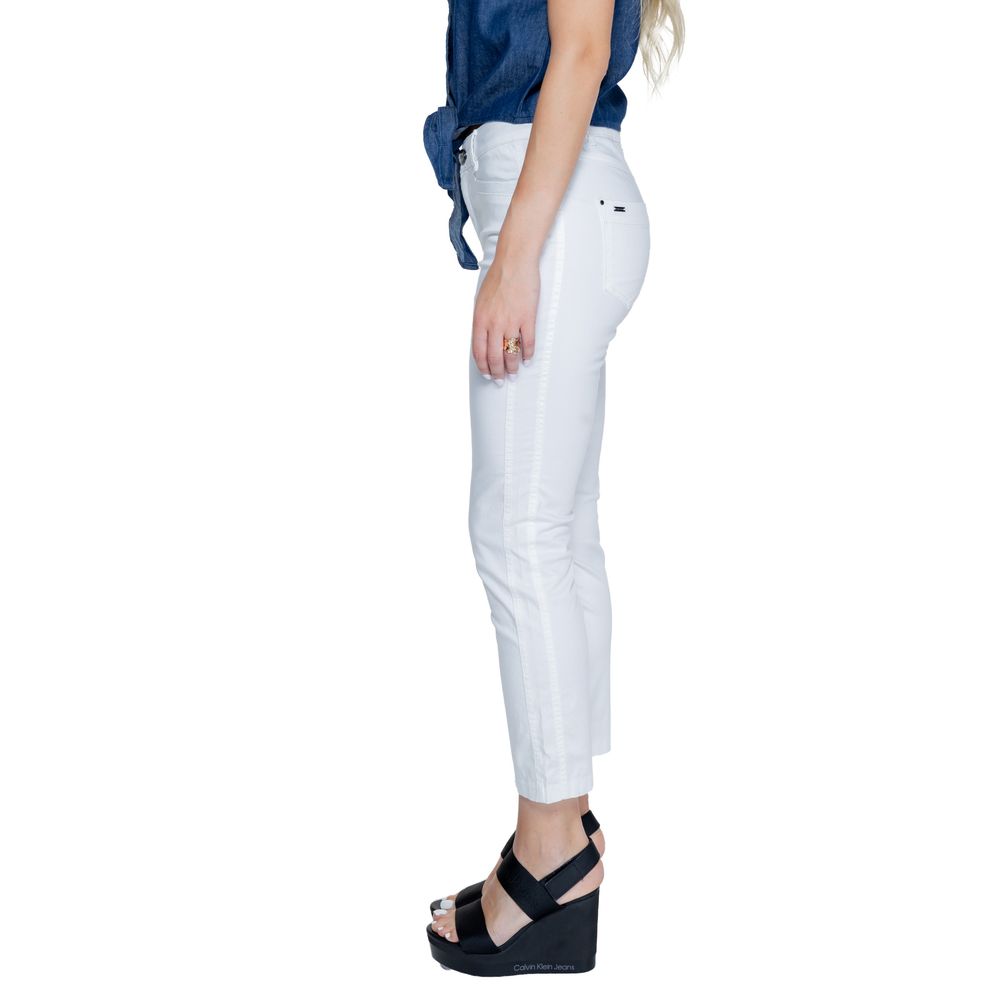 Pantalon en coton blanc Street One