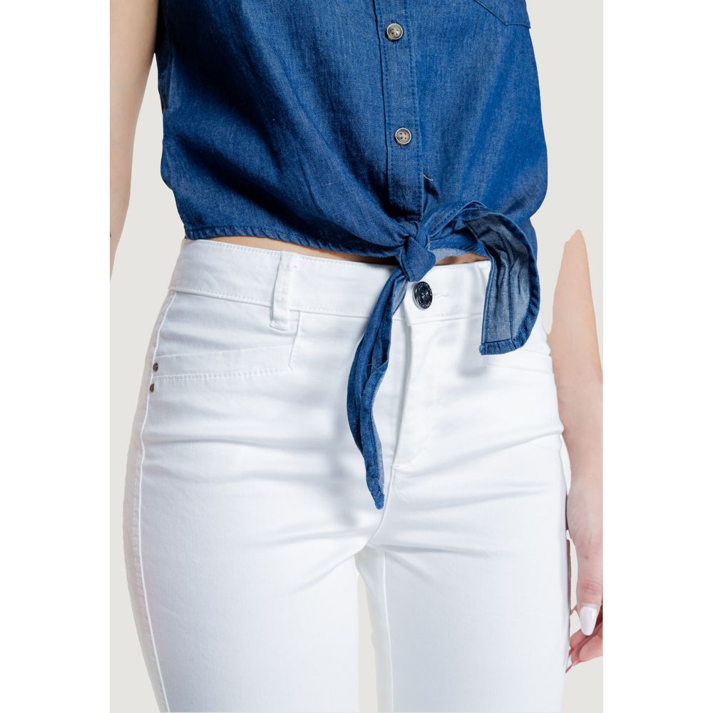 Pantalon en coton blanc Street One