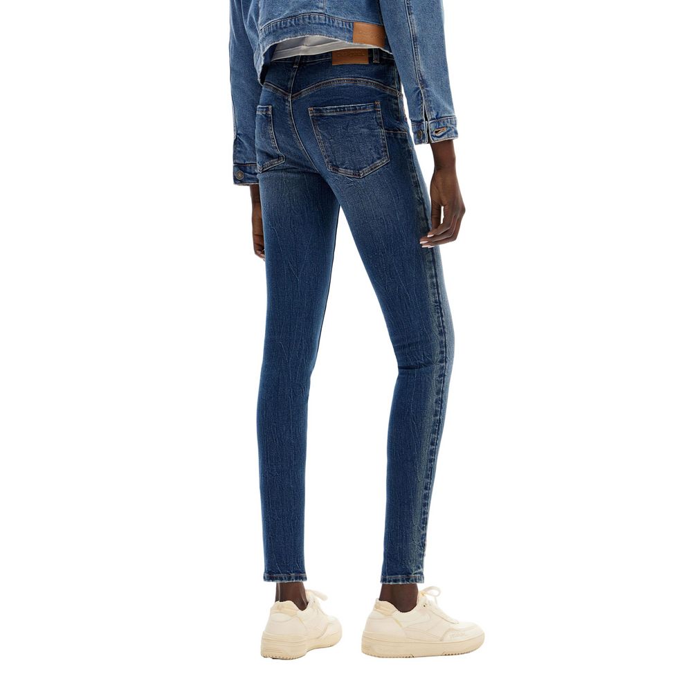 Jean skinny en coton bleu Desigual