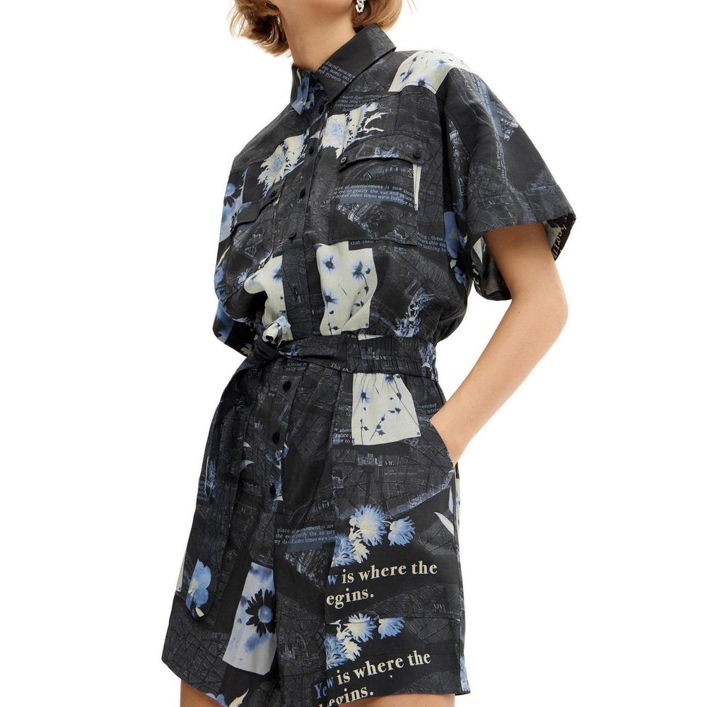 Combinaison Desigual en viscose bleue