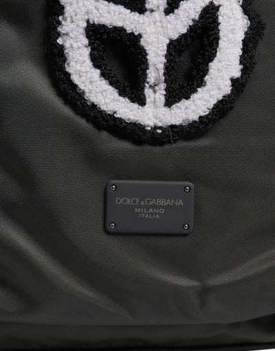 Sac à dos de voyage scolaire Prince Forever en nylon gris Dolce &amp; Gabbana
