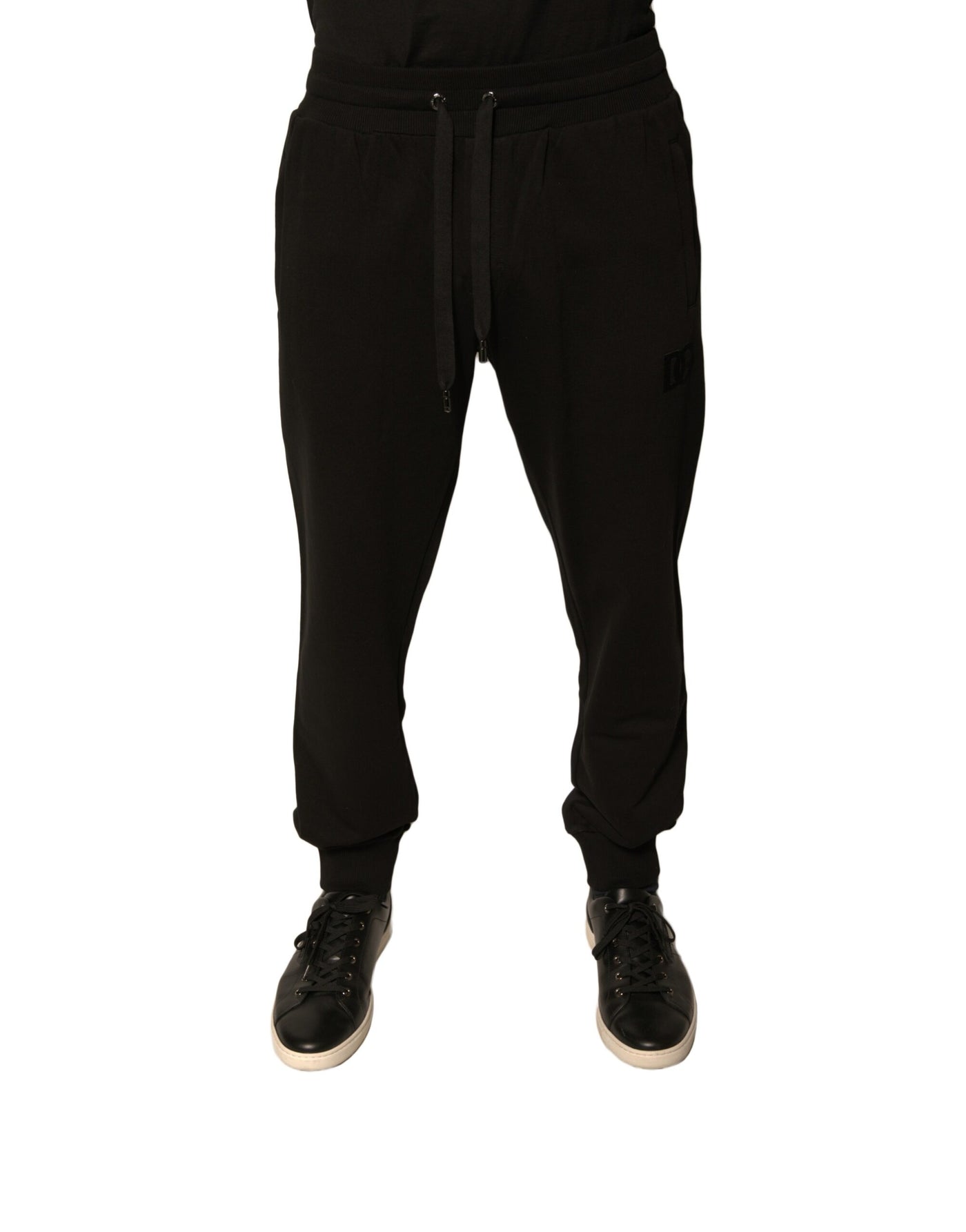 Dolce &amp; Gabbana Zwarte Katoenen Joggingbroek Heren Sweatpants Broek