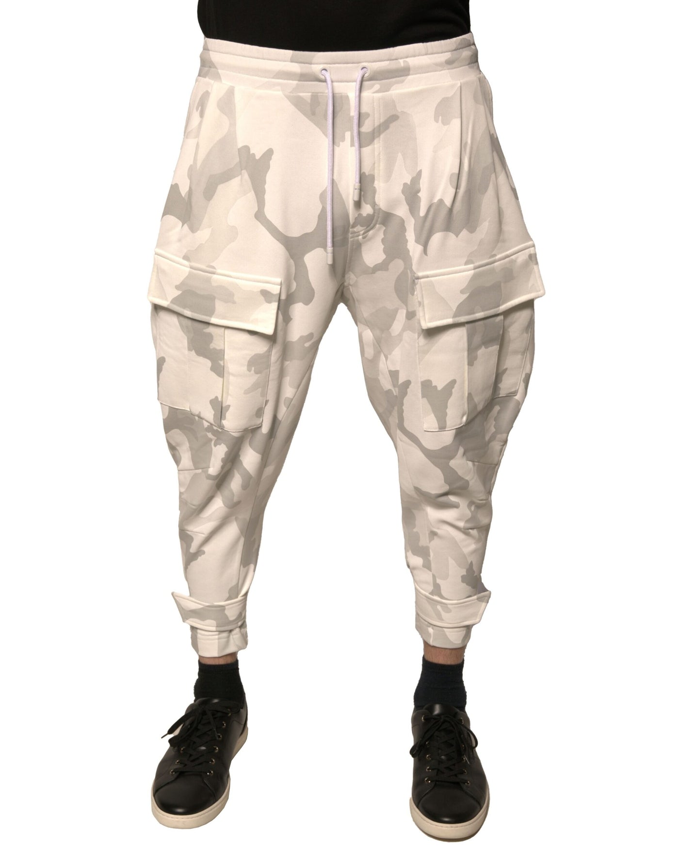 Dolce &amp; Gabbana witte camouflage cargo joggingbroek