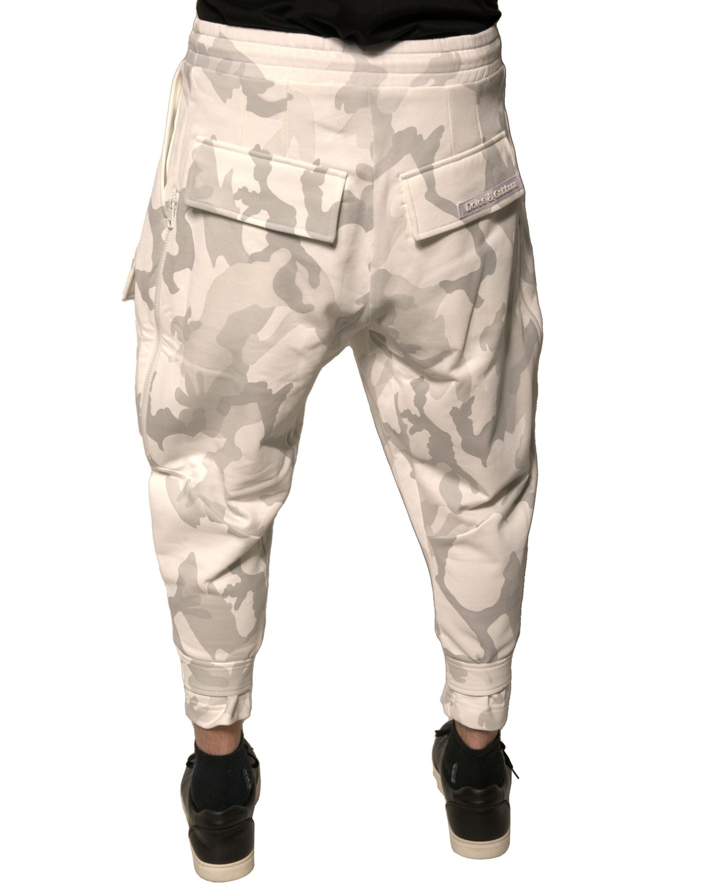 Dolce &amp; Gabbana witte camouflage cargo joggingbroek