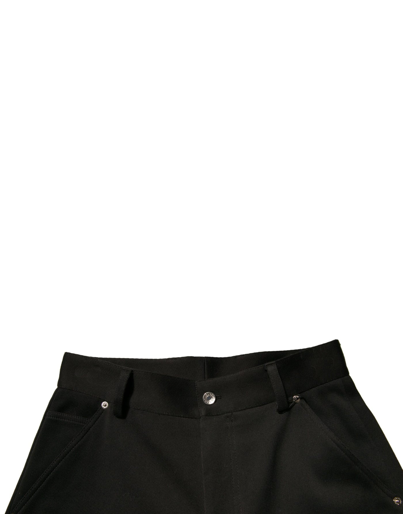 Dolce &amp; Gabbana zwarte katoenen cropped broek met middelhoge taille