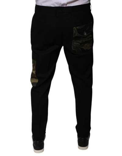 Dolce &amp; Gabbana Zwarte Katoenen Heren Cargo Casual Broek