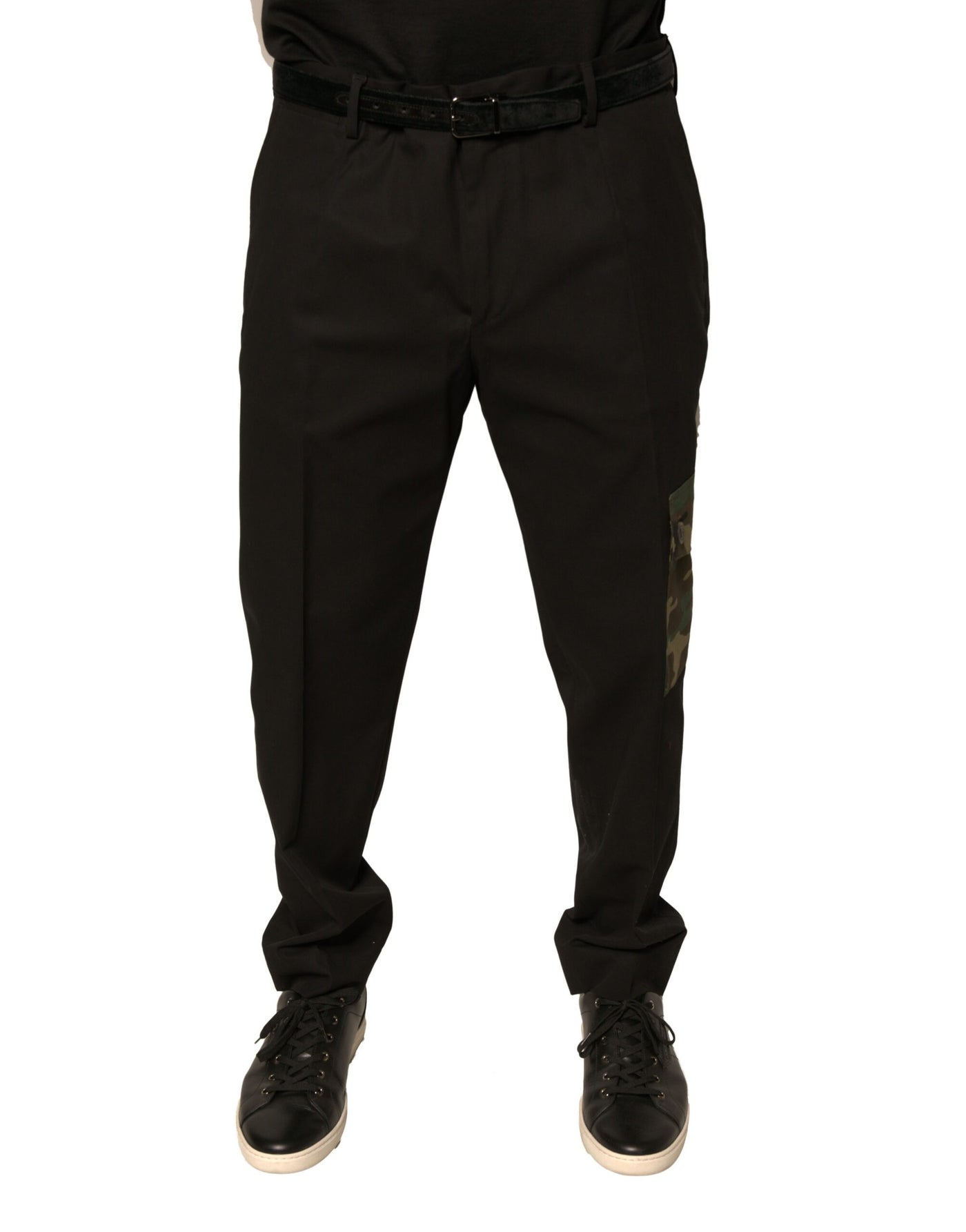 Dolce &amp; Gabbana Zwarte Katoenen Heren Cargo Casual Broek