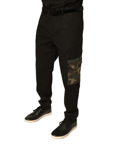 Dolce &amp; Gabbana Zwarte Katoenen Heren Cargo Casual Broek