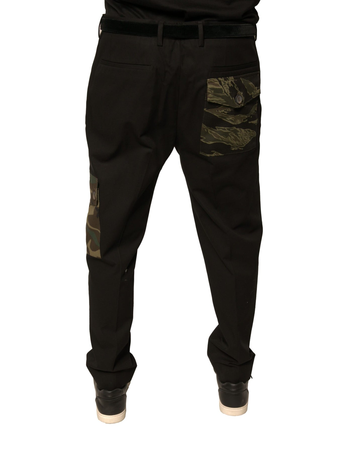 Dolce &amp; Gabbana Zwarte Katoenen Heren Cargo Casual Broek