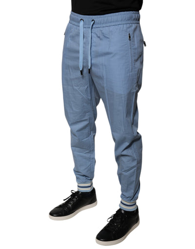 Dolce &amp; Gabbana Blauwe Katoenen Joggingbroek