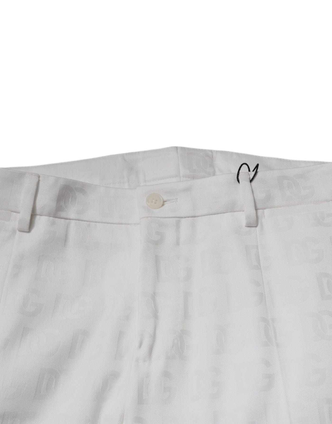 Dolce &amp; Gabbana Witte Katoenen Toelopende Formele Broek