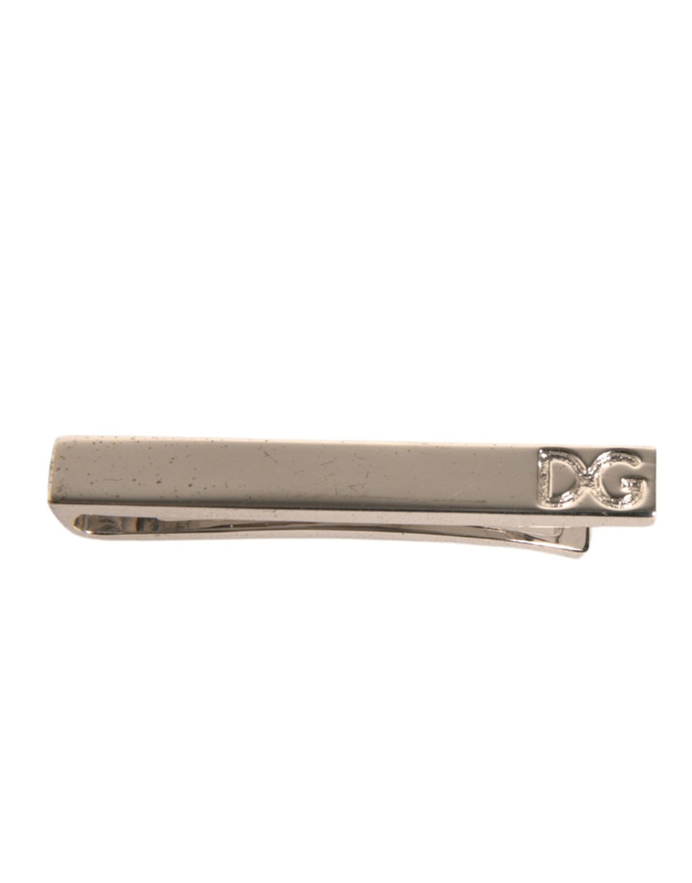 Dolce &amp; Gabbana zilveren stropdas clip met messing logo