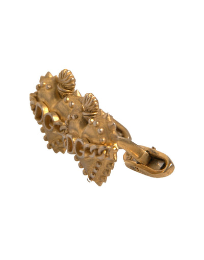 Dolce &amp; Gabbana Goud 925 Sterling Zilver DG Hart Manchetknopen