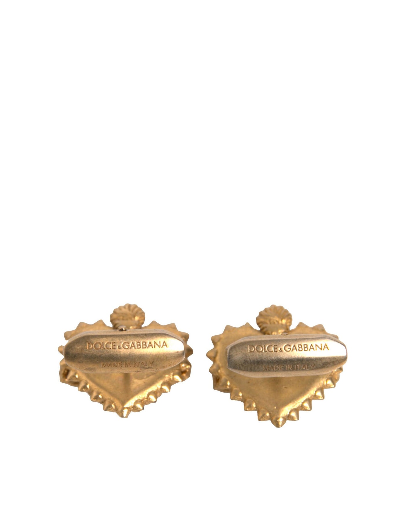 Dolce &amp; Gabbana Goud 925 Sterling Zilver DG Hart Manchetknopen
