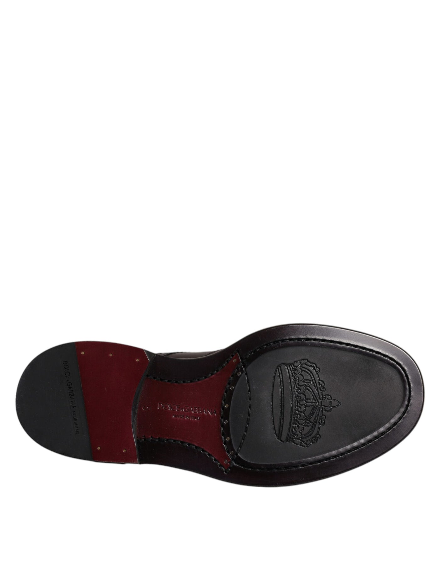Dolce &amp; Gabbana Bruine Leren Derby Wingtip Veterschoenen Formele Kleding