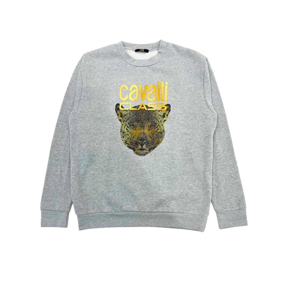 Cavalli Class Grijze Polyester Dames Hoodie