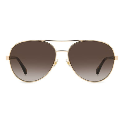 Lunettes de soleil Kate Spade en métal doré