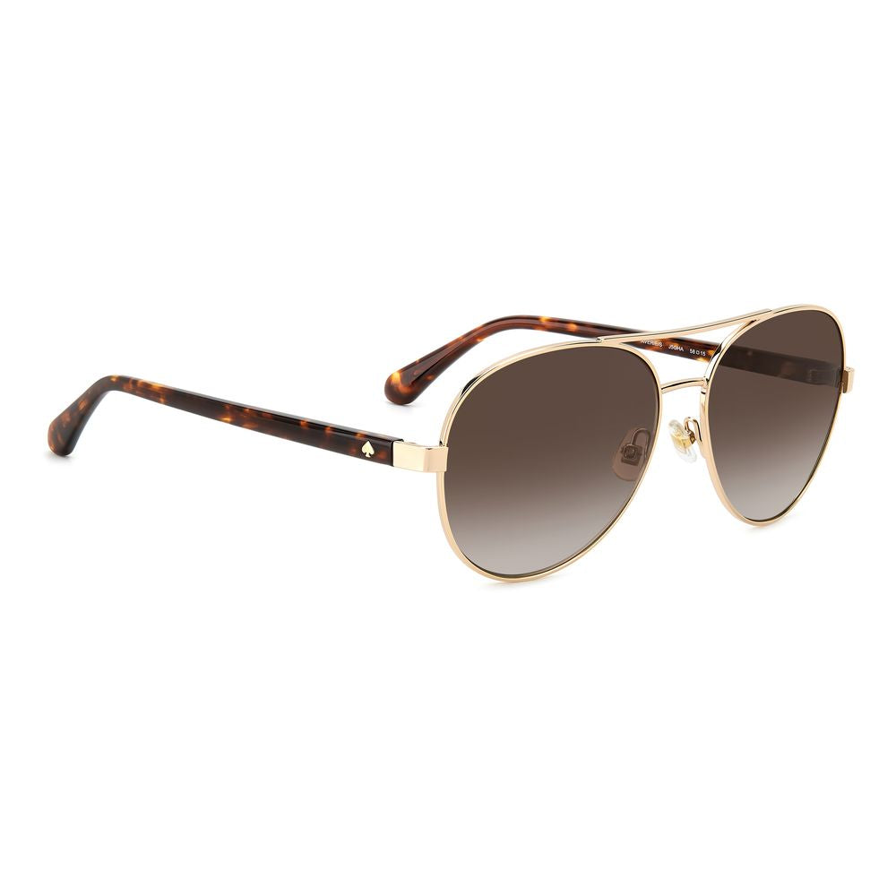 Lunettes de soleil Kate Spade en métal doré