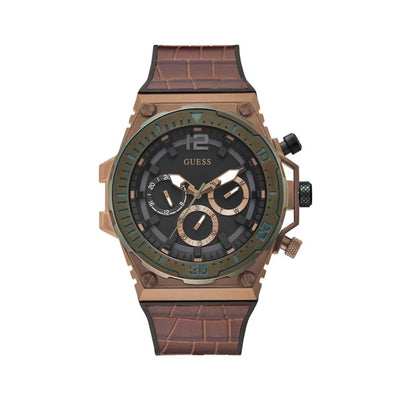 Guess Bruin Synthetisch Horloge