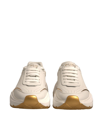 Dolce &amp; Gabbana White Gold Daymaster Low Top Sneakers Schoenen
