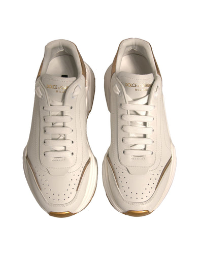 Dolce &amp; Gabbana White Gold Daymaster Low Top Sneakers Schoenen
