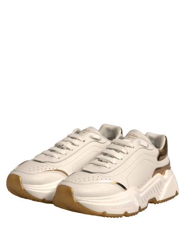 Dolce &amp; Gabbana White Gold Daymaster Low Top Sneakers Schoenen