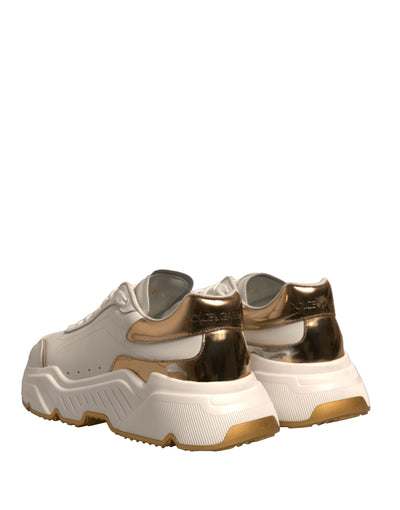 Dolce &amp; Gabbana White Gold Daymaster Low Top Sneakers Schoenen