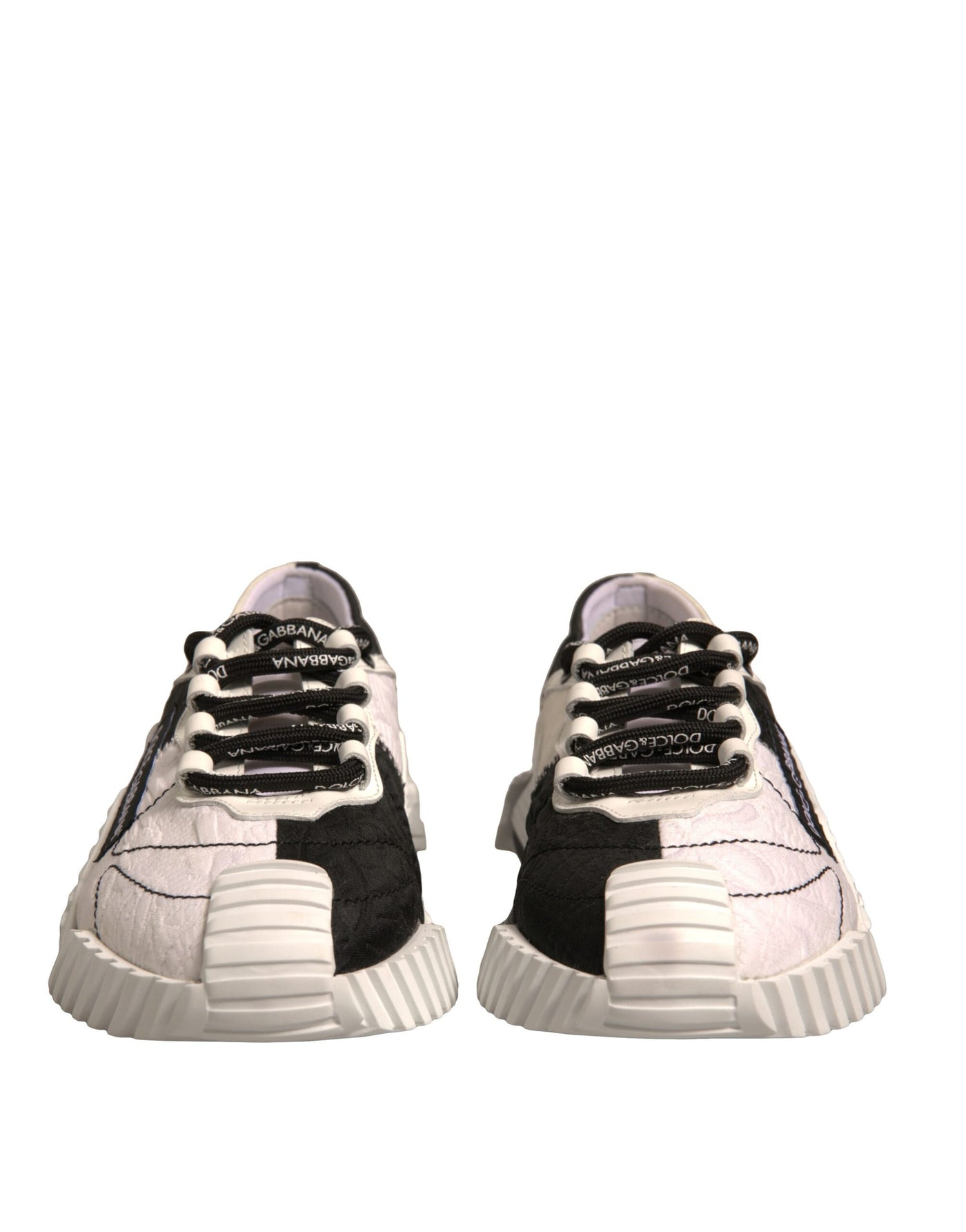 Dolce &amp; Gabbana Witte Zwarte NS1 Lage Sport Sneakers Schoenen