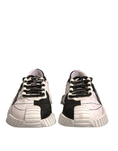 Dolce &amp; Gabbana Witte Zwarte NS1 Lage Sport Sneakers Schoenen