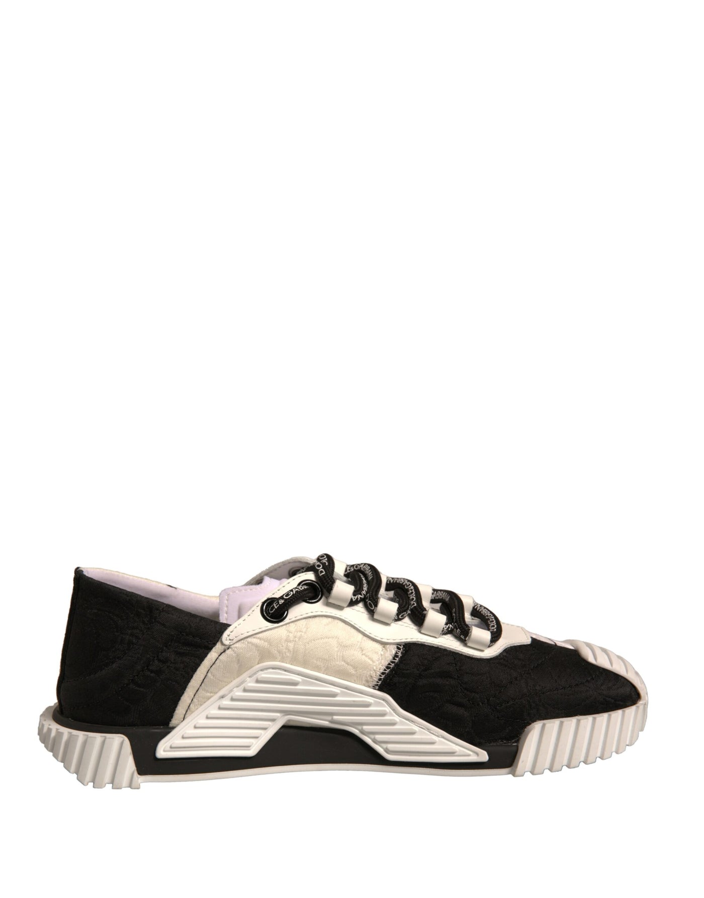 Dolce &amp; Gabbana Witte Zwarte NS1 Lage Sport Sneakers Schoenen