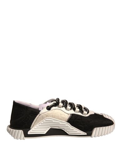 Dolce &amp; Gabbana Witte Zwarte NS1 Lage Sport Sneakers Schoenen