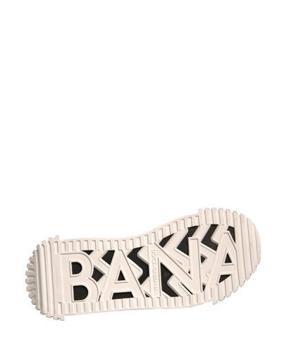 Dolce &amp; Gabbana Witte Zwarte NS1 Lage Sport Sneakers Schoenen