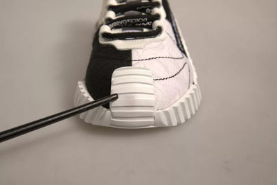 Dolce &amp; Gabbana Witte Zwarte NS1 Lage Sport Sneakers Schoenen