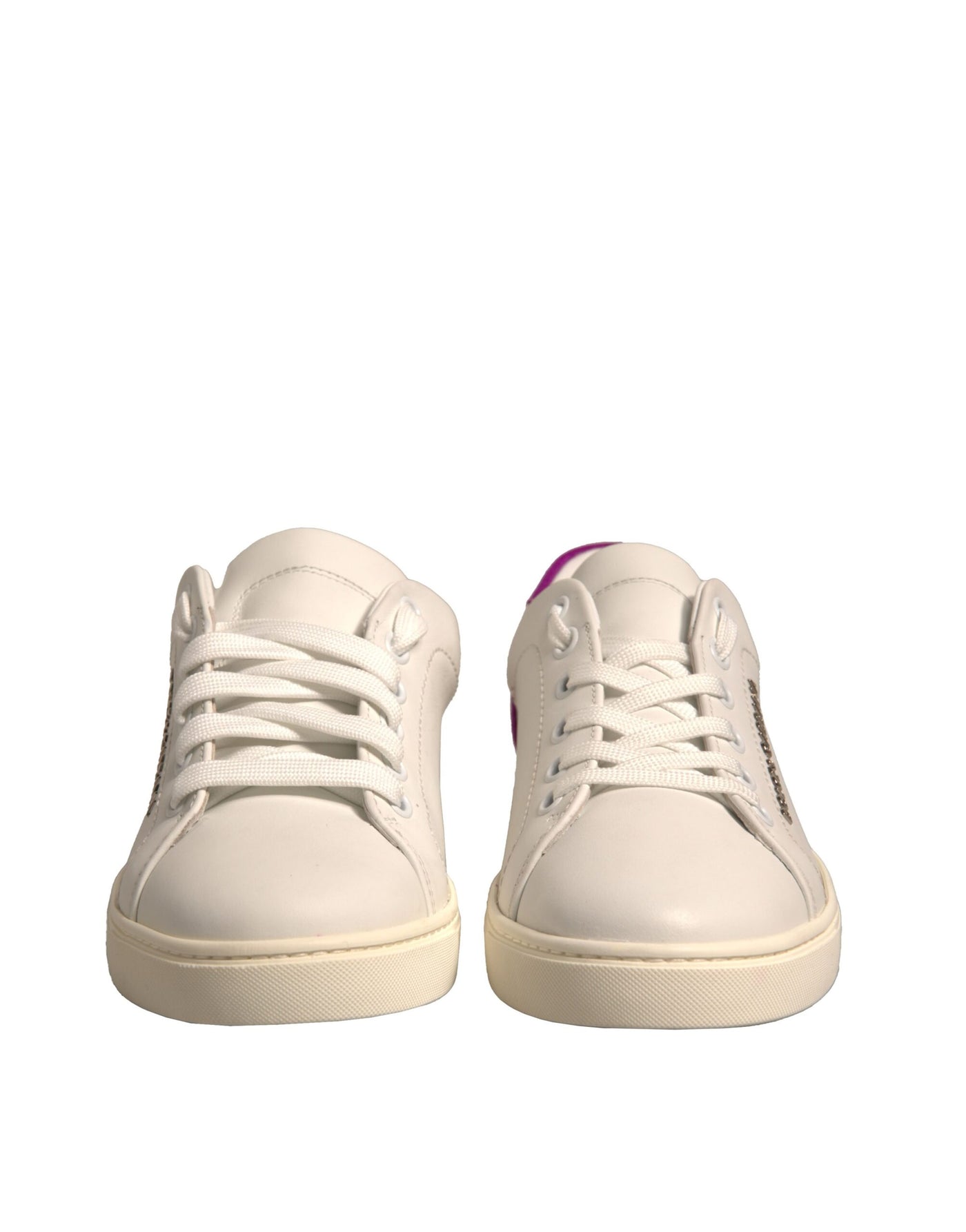Dolce &amp; Gabbana witte suède lage sneakers