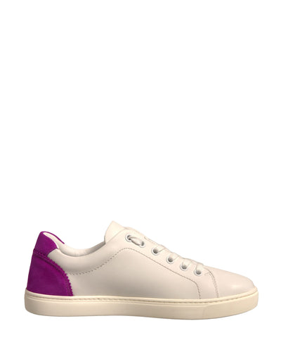 Dolce &amp; Gabbana witte suède lage sneakers