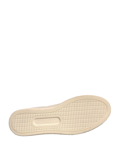 Dolce &amp; Gabbana witte suède lage sneakers