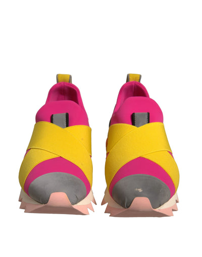 Dolce &amp; Gabbana Multicolor Neoprene Elastische Ibiza Sneakers Schoenen