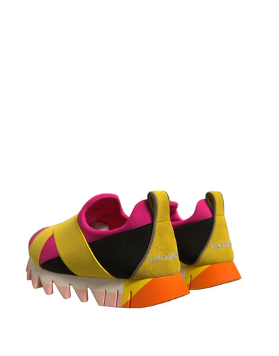 Dolce &amp; Gabbana Multicolor Neoprene Elastische Ibiza Sneakers Schoenen
